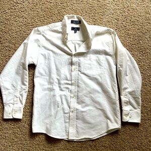 Dockers button up white dress shirt, boys size 16